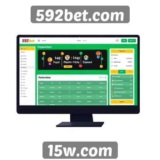 Interface do usuário do site 592bet em foco